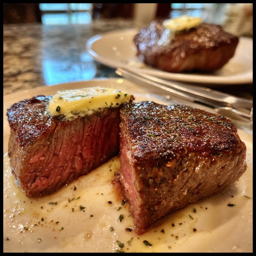 Steak with Truffle Butter