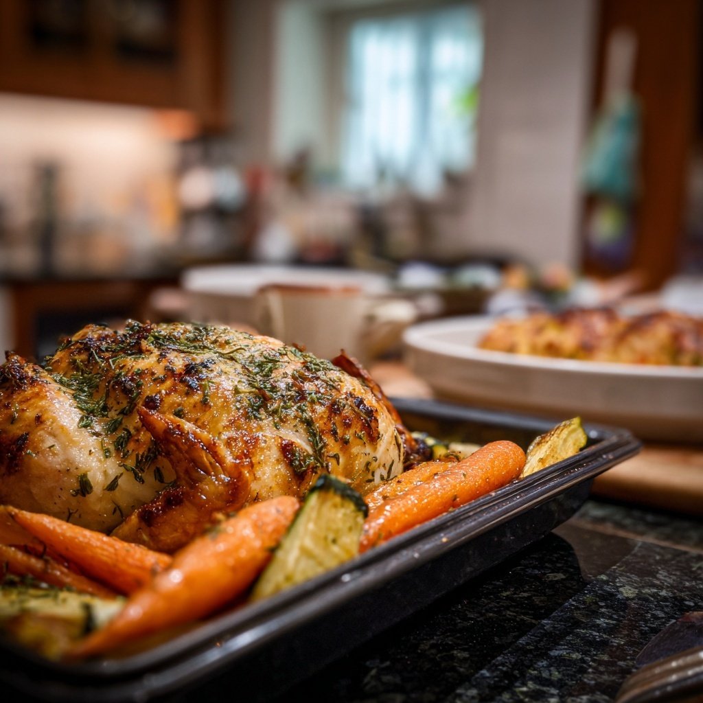 Rotisserie Chicken And Vegetable Bake