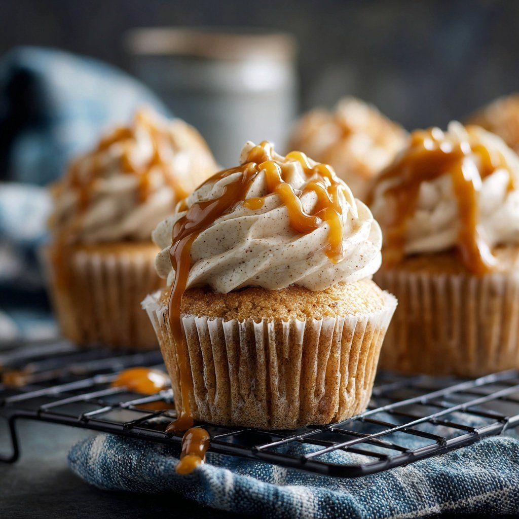 Soft Vanilla Bean Tea Cupcakes