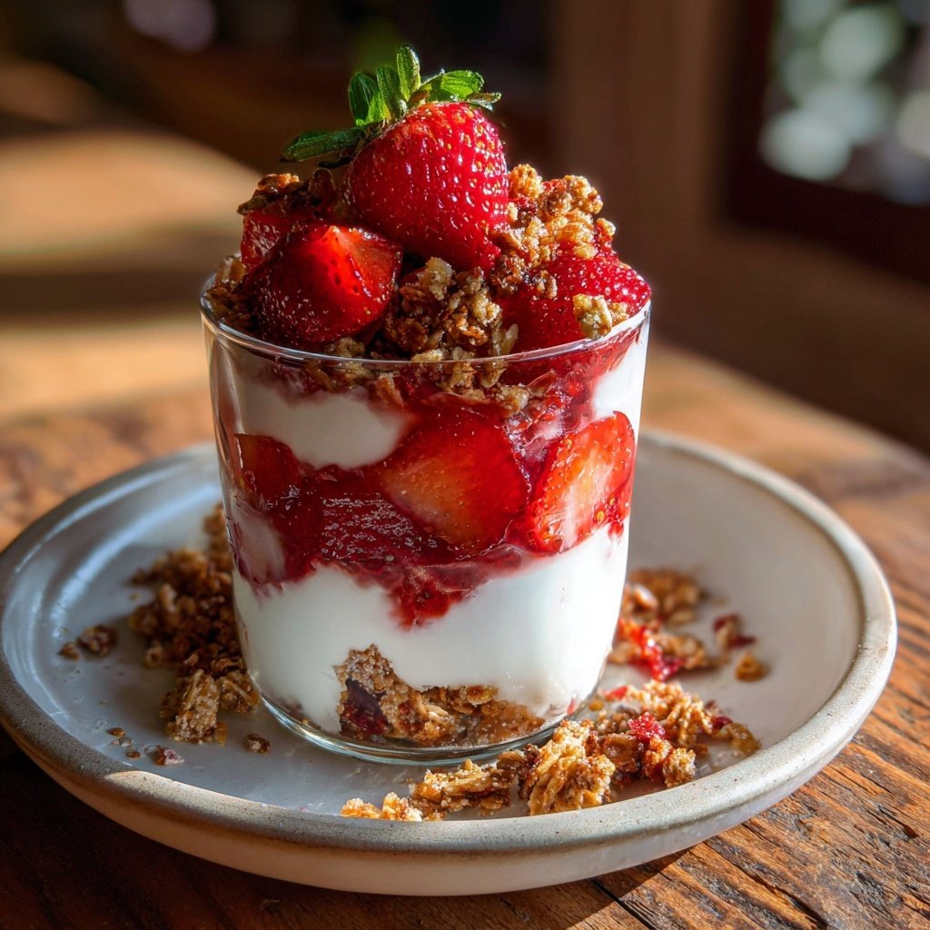 Fresh Strawberry Yogurt Parfait